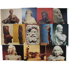 СССР комплект из 12 открыток «КОНЕНКОВ». Мемориальный музей-мастерская народного художника СССР (1976 г.)