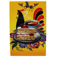 Почтовая открытка «ГОРОДЕЦКАЯ РОСПИСЬ». Е. Романенко (2017 год) Чистая. Посткроссинг