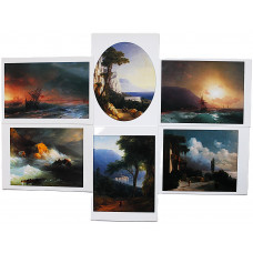 «ИВАН АЙВАЗОВСКИЙ». Комплект из 6 почтовых открыток. Чистые. Посткроссинг