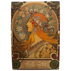 Открытка «ЗОДИАК». Альфонс Муха. Чистая. Посткроссинг