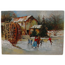 США открытка "Happy New Year!". С Новым годом! (1989 год)