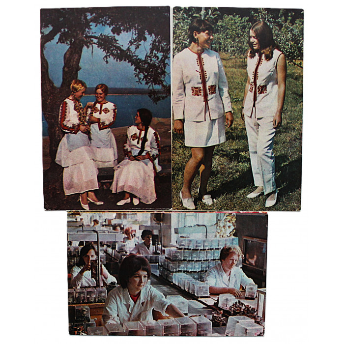 СССР комплект из 3 открыток «ЧЕБОКСАРЫ» (1973 год) Чистые