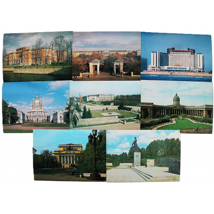 СССР комплект из 8 открыток «ЛЕНИНГРАД» (1985 год) Чистые