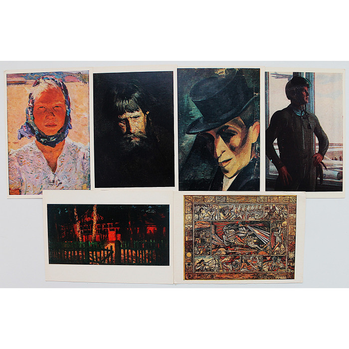 СССР комплект из 6 открыток «ЖИВОПИСЬ» (Сов художник, 1976-83)