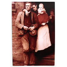 Почтовая открытка «ЗАБАСТОВКА». Хьюберт фон Херкомер. Чистая