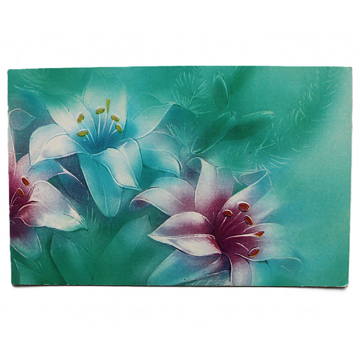 СССР двойная открытка "С праздником 8 марта!" (Мин связи, 1988) Абрамчук. Как новые