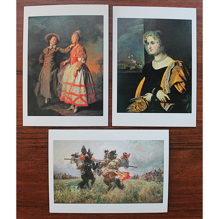 Государственный Русский музей: О. Кипренский. Д. Левицкий. М. Авилов (комплект из 3 открыток) Новые