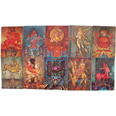 СССР (Эстония) "Знаки зодиака". Комплект из 10 открыток (Таллин, 1984) Станишевский. Чистые