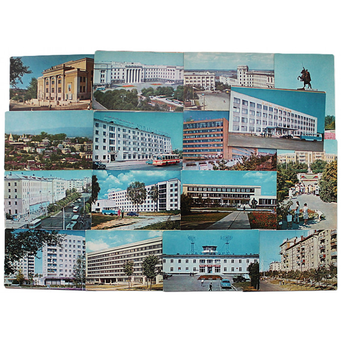 СССР комплект из 16 открыток "ЧЕБОКСАРЫ" (Планета, 1973)