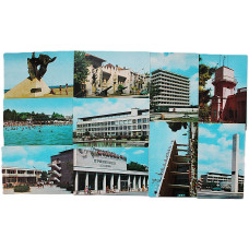 СССР комплект из 10 открыток "КРЫМ". Евпатория (Киев, 1975) Полный, без обложки