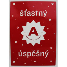 ЧЕХИЯ открытка "Ambiente restaurace". Ресторан в Праге. Счастливый. Успешный. Новая