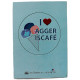 ДАНИЯ открытка "I love Agger iscafe". Я люблю Аггер. Кафе-мороженное в Яммербугте. Новая