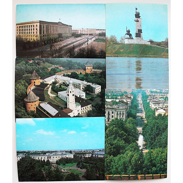 СССР комплект из 5 почтовых открыток «НОВГОРОД» (Планета, 1984) Чистые
