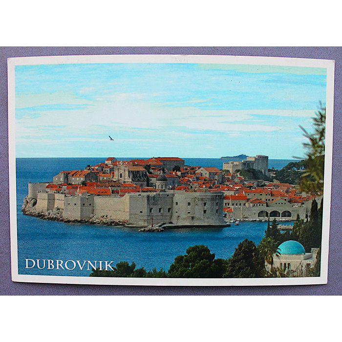 ХОРВАТИЯ почтовая открытка "Dubrovnik". Дубровник. Чистая. Посткроссинг