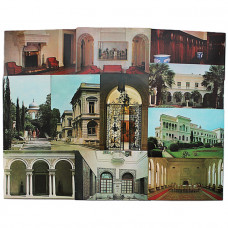 СССР комплект из 14 открыток "ЛИВАДИЯ". Большой Ливадийский дворец. Парк (1976 год)