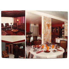 ФРАНЦИЯ почтовая открытка «INSTITUT HOTEL». Интерьеры отеля в Гренобле. Чистая