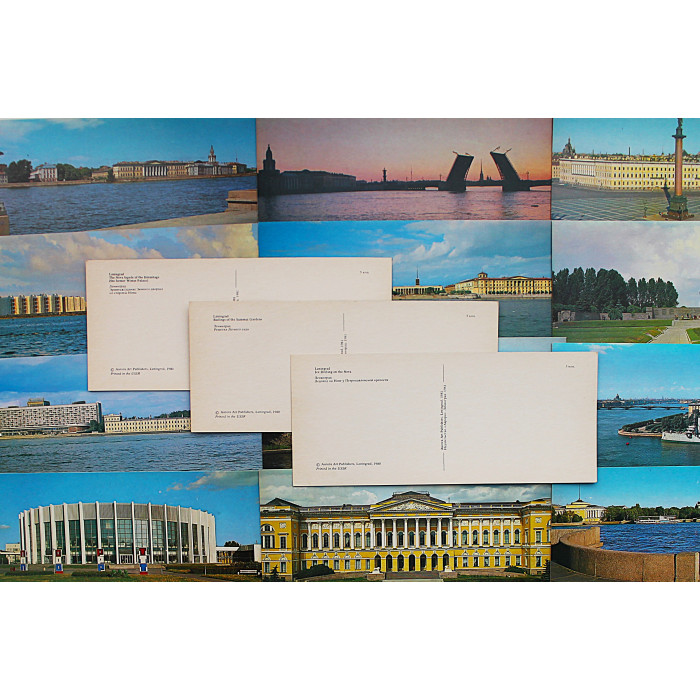 СССР комплект из 24 открыток "LENINGRAD". Ленинград (1980 год) Очень удачные виды