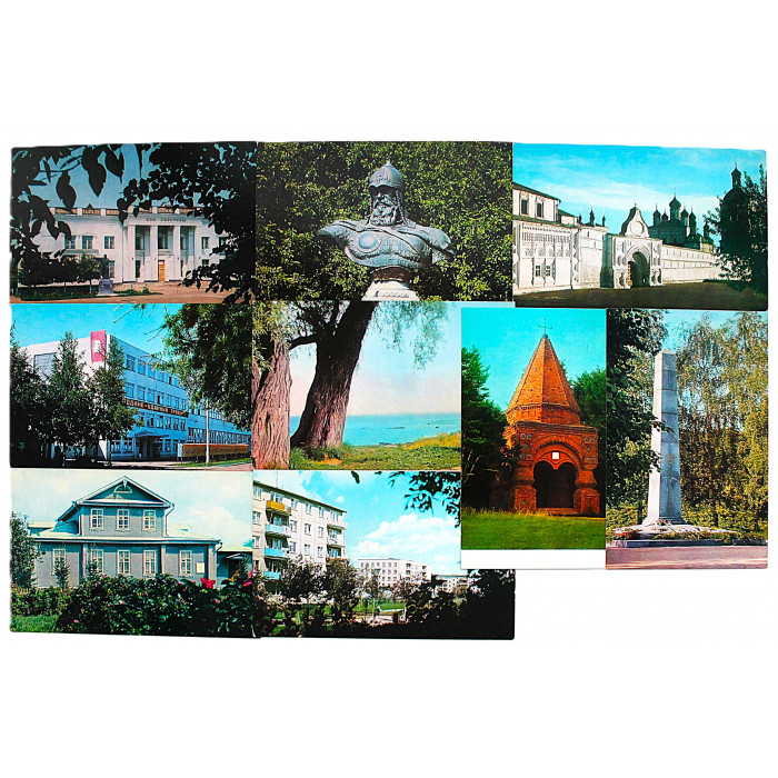 СССР комплект из 9 открыток "Переславль-Залесский" (1976 год)