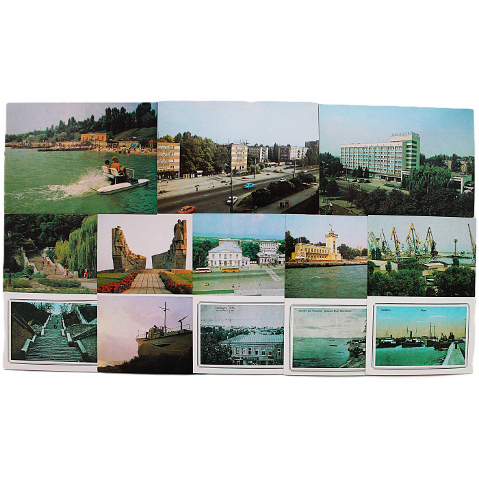 СССР комплект из 8 открыток "Таганрог" (1989 год)