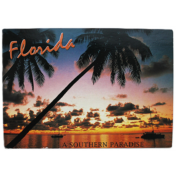 США открытка «FLORIDA». Флорида. Южный рай. Чистая