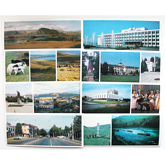 СССР комплект из 10 открыток "По Туве" (1984 год)