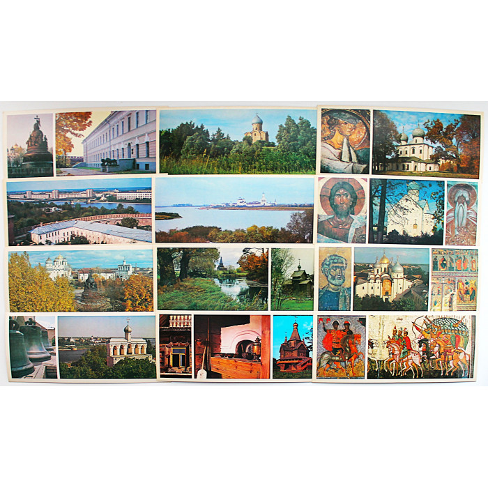 СССР комплект из 15 открыток "Новгород - город-музей" (1980 год)
