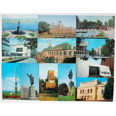 СССР комплект из 12 открыток "Город Горький". Памятные места (Нижний Новгород) "Турист", 1987 год