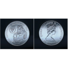 Маврикий 25 Рупий 1982 год Серебро 925 Год людей с ограниченными возможностями 