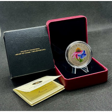 Канада 25 Центов 2013 год. Насекомые на цветах - Эхинацея пурпурная и голубянка восточная. Пруф / Proof