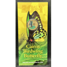 Австралия 1 Доллар 2011 год. Воздушная серия - Бабочка птицекрылка. BUNC