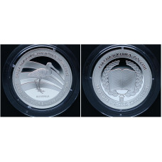 Россия Медаль Колпица Красная книга СПМД Гознак / Ag-925 - 15,55 гр.