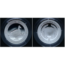 Россия Медаль Сухонос Красная книга СПМД Гознак / Ag-925 - 15,55 гр.