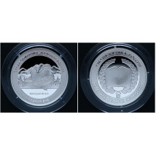 Россия Медаль Мандаринка Красная книга СПМД Гознак / Ag-925 - 15,55 гр.