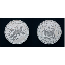 Белиз 10 Долларов 1975 год Большая Курага на ветке