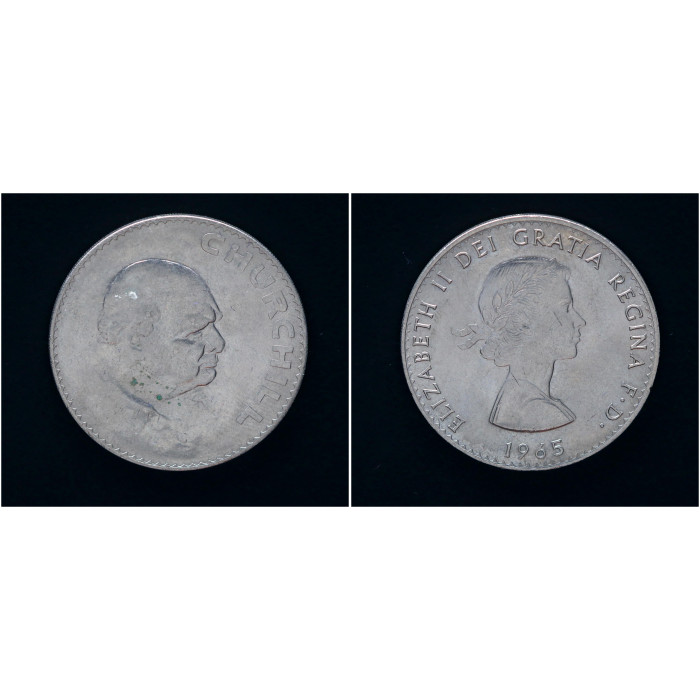 Великобритания Англия 1 Крона 1965 год Смерть сэра Уинстона Черчилля 