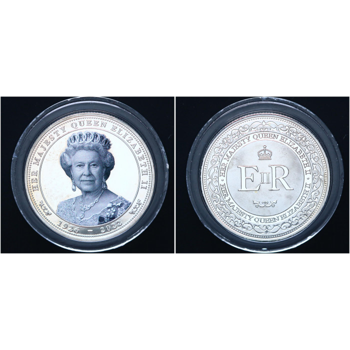 Медаль памятная посвященная королеве Елизавете II (1926-2022)