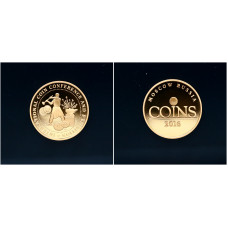 Россия, ММД. Жетон «Международная нумизматическая конференция и выставка - COINS 2016" Позолота.