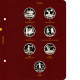 Альбом для памятных серебряных монет СССР серии "Игры XXII Олимпиады в Москве, 1980 год" 