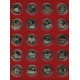 Набор из 20 памятных монет 1991-1995 гг. "50 лет Великой Победы (1941-1945)" в пластиковом планшете