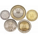 Колумбия 50 100 200 500 1000 песо 2012-2023 год UNC Набор из 5 монет