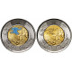 Канада 2 доллара 2021 год UNC 100 лет открытию инсулина набор из 2 монет