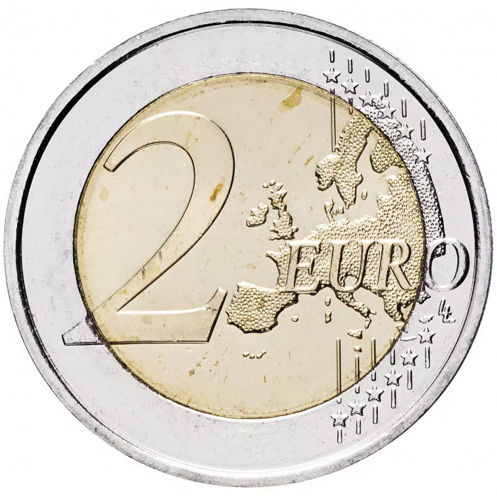 Финляндия 2 евро 2013 год 125 лет со дня рождения Франса Эмиля Силланпяя UNC KM# 193