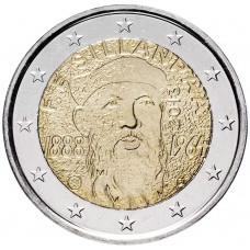 Финляндия 2 евро 2013 год 125 лет со дня рождения Франса Эмиля Силланпяя UNC KM# 193