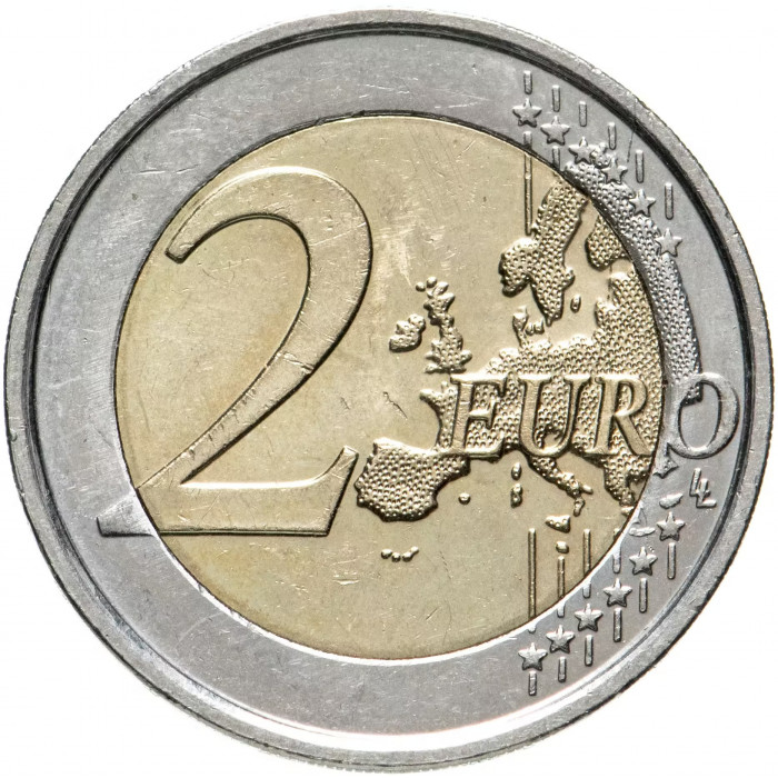 Бельгия 2 евро 2014 год 100 лет началу Первой Мировой войны UNC KM# 345