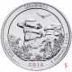 США 25 центов 2016 S год UNC Прекрасная Америка № 31 Национальный лес Шоуни (BOX446)