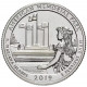 США 25 центов 2019 S год UNC Прекрасная Америка № 47 Американский мемориальный парк (BOX460)