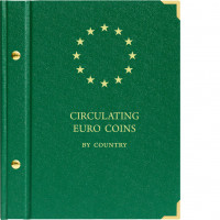 Крышка для альбома "Регулярные монеты Евро".