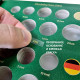 Наклейки "Годы и монетные дворы" для альбома "Регулярные монеты Евро".