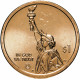 США 1 доллар 2022 D год UNC UC# 140 Натанаэль Херрешофф, яхта "Рилаэнс", Род Айленд, Американские инновации
