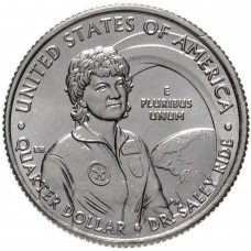 США 25 центов 2022 P год UNC №2 Американские женщины Доктор Салли Райд